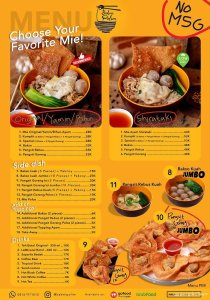 Menu Bakmi Polim - Fresh Market Bintaro (1)